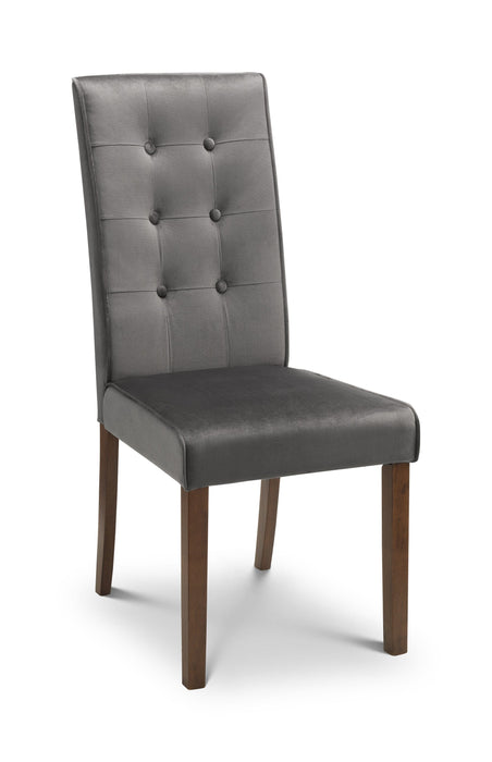 Madrid Velvet Dining Chair (2 Per Box) Dining Chairs Julian Bowen V2 