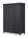 Maine 3 Door Combination Wardrobe - Anthracite Wardrobe Julian Bowen V2 