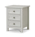 Maine 3 Drawer Bedside - Dove Grey Bedside Tables Julian Bowen V2 