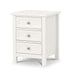 Maine 3 Drawer Bedside - Surf White Bedside Tables Julian Bowen V2 