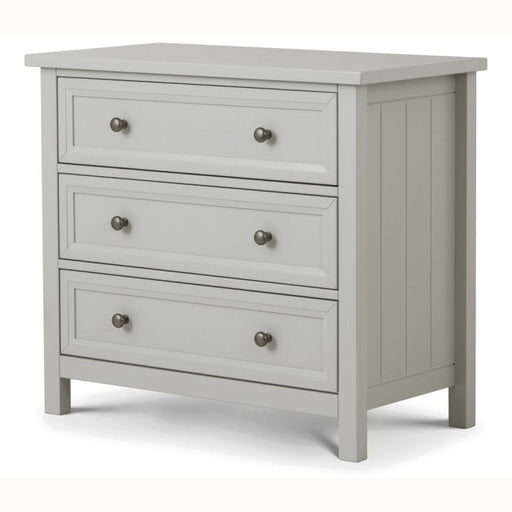 Maine 3 Drawer Chest - Dove Grey Chest of Drawers Julian Bowen V2 