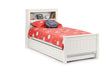 Maine Bookcase Bed Frame - Surf White Bed Frames Julian Bowen V2 