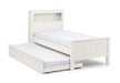 Maine Bookcase Bed Frame - Surf White Bed Frames Julian Bowen V2 