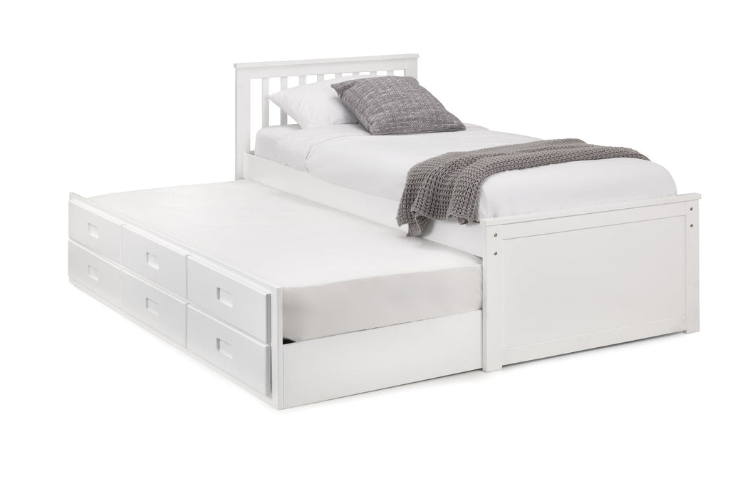 Maisie Captains Bed Frame With Underbed Frame And Drawers Bed Frames Julian Bowen V2 