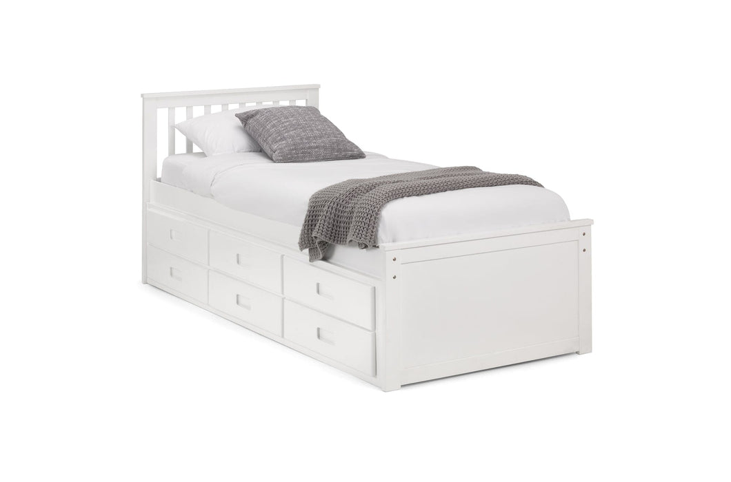 Maisie Captains Bed Frame With Underbed Frame And Drawers Bed Frames Julian Bowen V2 