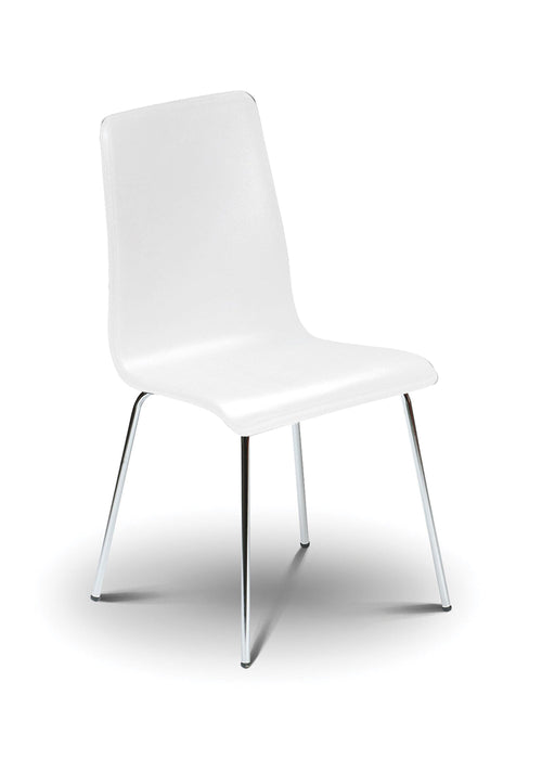 Mandy Chair White (4 Per Box) Dining Chairs Julian Bowen V2 