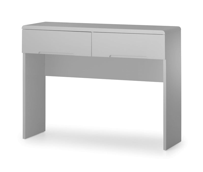 Manhattan Dressing Table With 2 Drawers - Grey Dressing Table Julian Bowen V2 