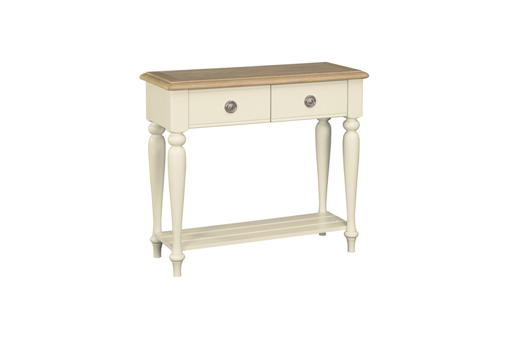 Meghan Oak 2 Drawer Console Table Coffee Table Gannon 