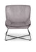 Mila Velvet Accent Chair & Stool - Grey Accent Chair Julian Bowen V2 