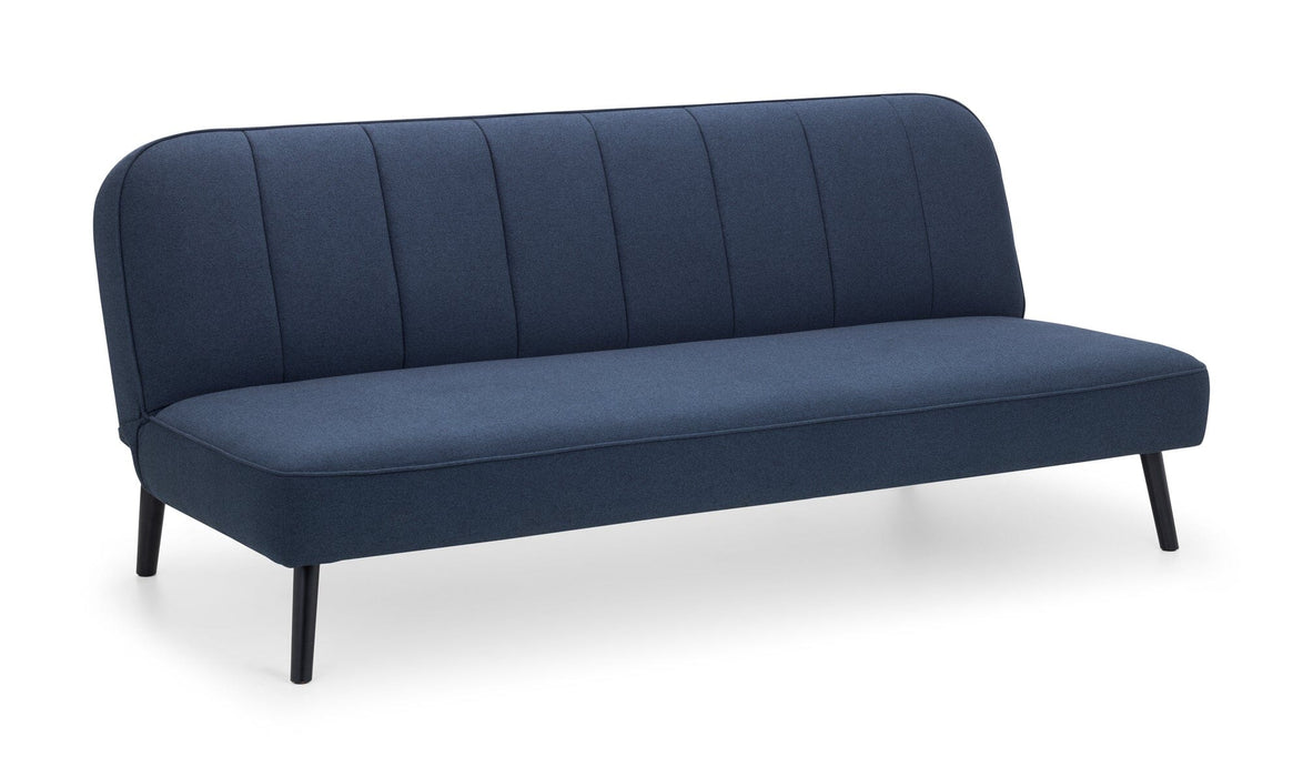 Miro Curved Back Sofabed - Blue Sofa beds Julian Bowen V2 