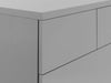 Monaco 4+2 Drawer Chest - Grey High Gloss Chest of Drawers Julian Bowen V2 