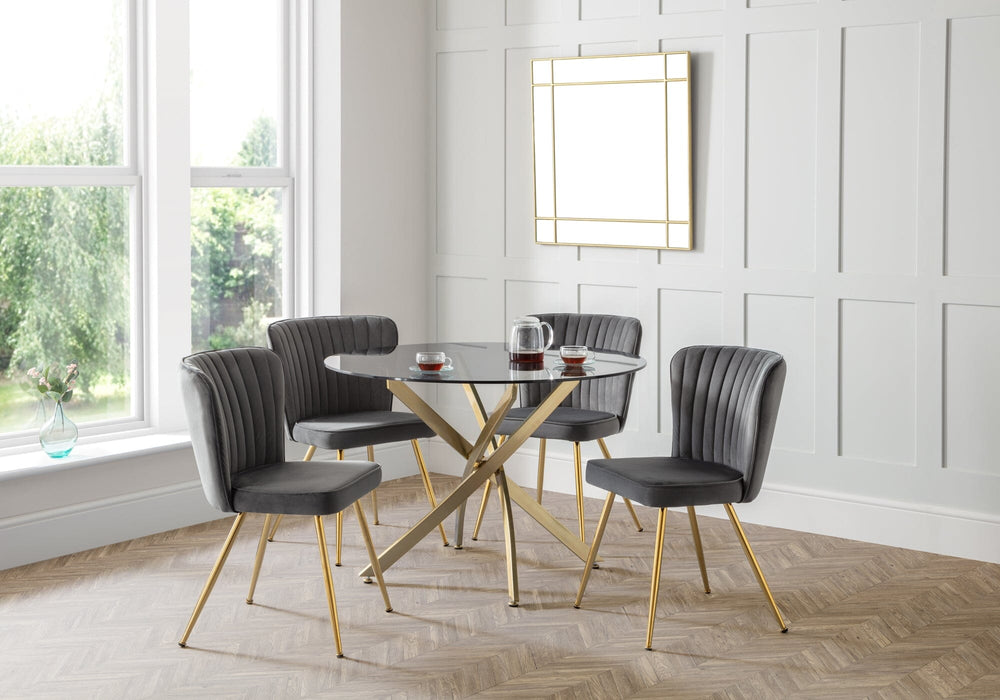 Cannes Dining Chair - Grey Dining Chairs Julian Bowen V2 