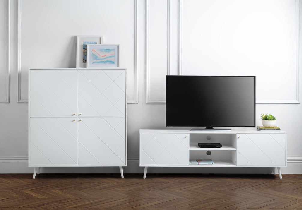 Moritz Tv Unit - White TV Stand Julian Bowen V2 