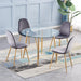 Oslo Chair Grey Velvet Dining Chair Gannon 