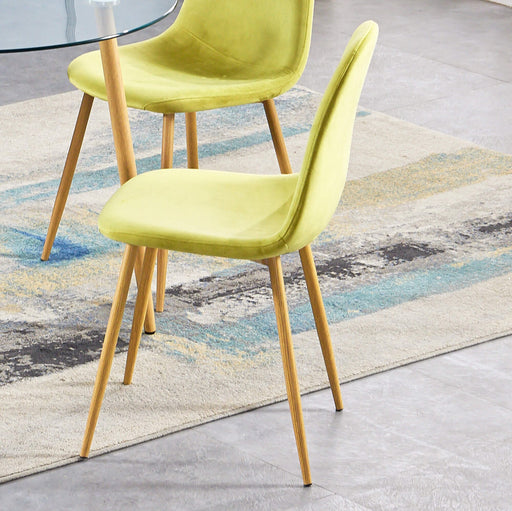 Oslo Chair Green Velvet Dining Chair Gannon 