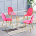 Oslo Chair Pink Velvet Dining Chair Gannon 