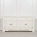 Distressed Aged White Brush Painted Classical Sideboard Sideboard Maison Repro 