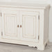 Distressed Aged White Brush Painted Classical Sideboard Sideboard Maison Repro 