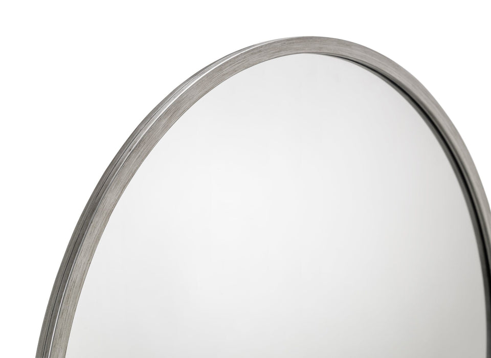 OCTAVE ROUND PEWTER WALL MIRROR Mirror Julian Bowen V2 