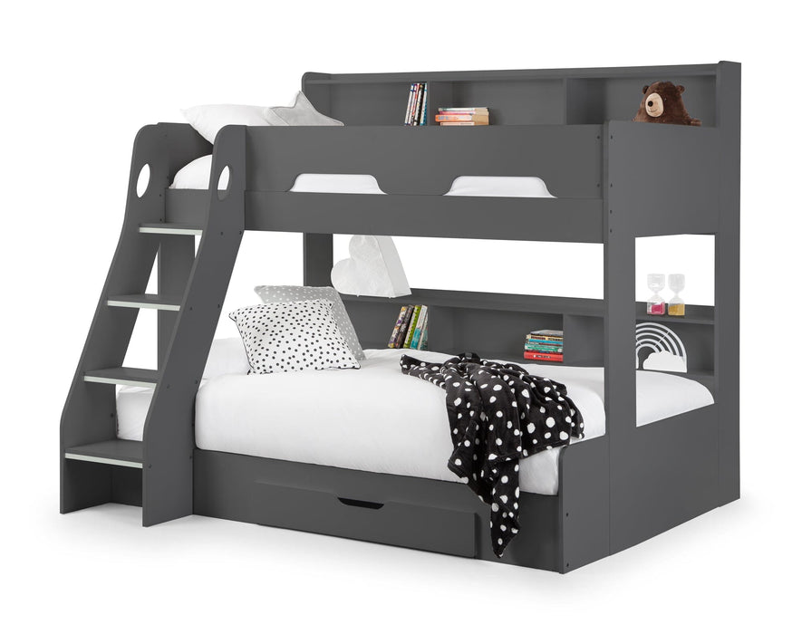 Orion Triple Sleeper Anthracite Bunk Beds Julian Bowen V2 