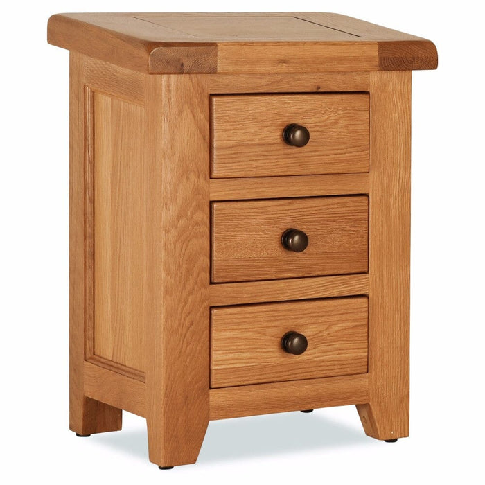 Oscar 3 Drawer Locker Bedside Table Gannon 