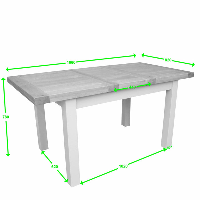 Painted Deluxe 1200 extending table Extending Dining Table GBH 