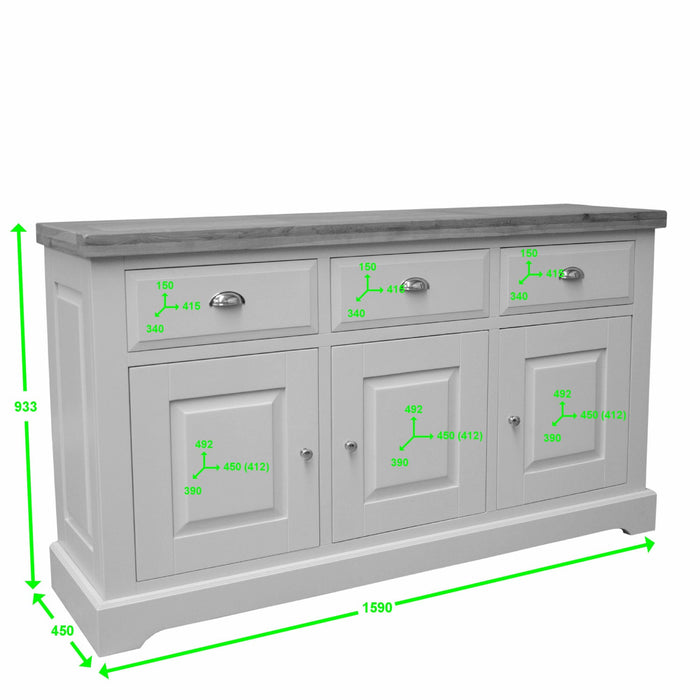 Painted Deluxe Large Sideboard Sideboards GBH 