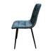 Pedro Velvet Chair Blue Dining Chair Gannon 