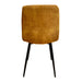 Pedro Velvet Chair Mustard Dining Chair Gannon 