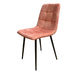 Pedro Velvet Chair Peach Dining Chair Gannon 