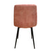 Pedro Velvet Chair Peach Dining Chair Gannon 