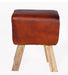 Stool Truned Buck Genuine Leather Stool IHv2 