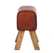 Stool Truned Buck Genuine Leather Stool IHv2 