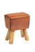 Stool Truned Buck Genuine Leather Stool IHv2 