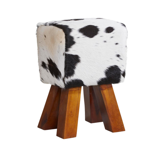 Cowhide Stool Dark Cowhide IHv2 