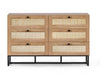 Padstow 6 Drawer Chest - Oak Chest Of Drawers Julian Bowen V2 