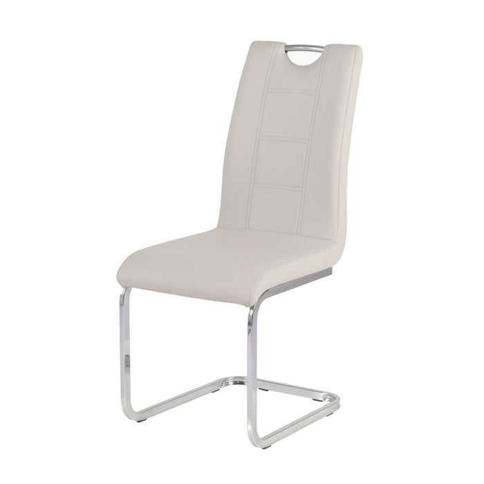 Rimini Chair Taupe PU Dining Chair Gannon 