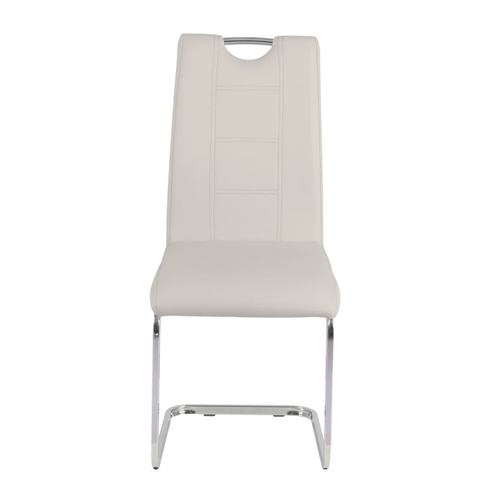 Rimini Chair Taupe PU Dining Chair Gannon 