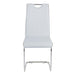 Rimini Chair Light Grey PU Dining Chair Gannon 