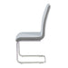 Rimini Chair Light Grey PU Dining Chair Gannon 