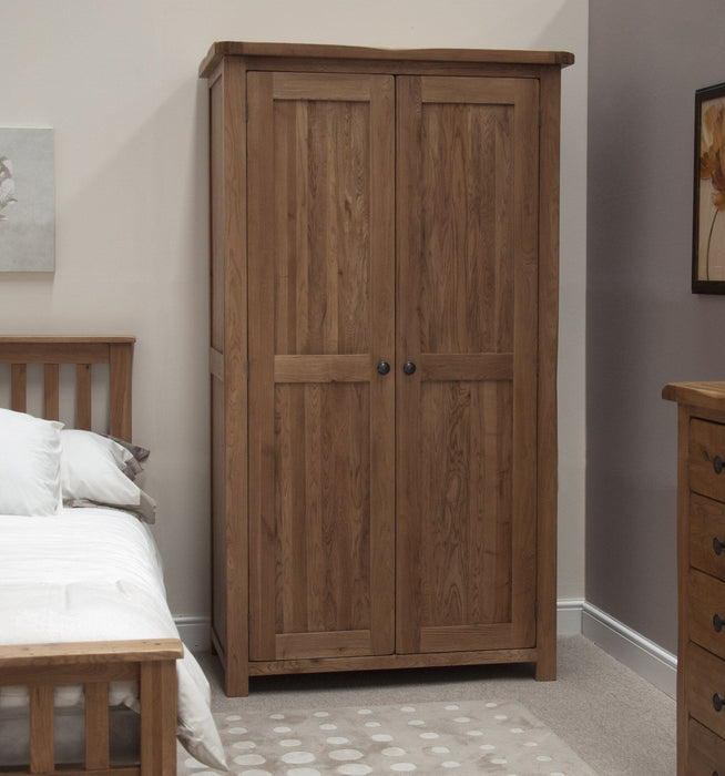 Rustic Oak Wardrobe Wardrobes GBH 