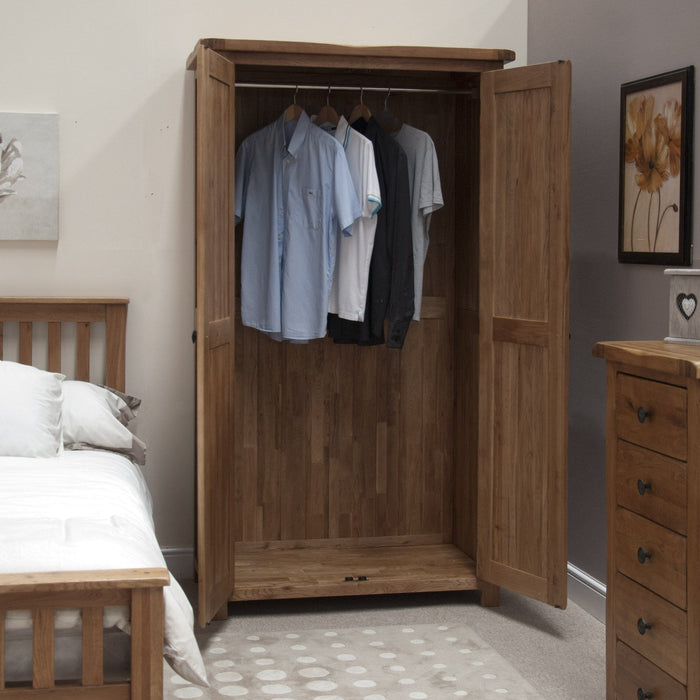 Rustic Oak Wardrobe Wardrobes GBH 