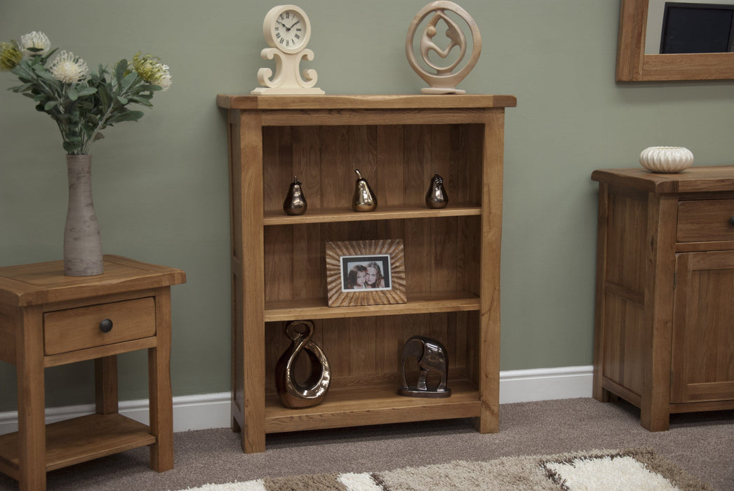 Rustic Oak Small Bookcase Bookcases GBH 