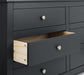 Radley 6 Drawer Chest - Anthracite Chest of Drawers Julian Bowen V2 