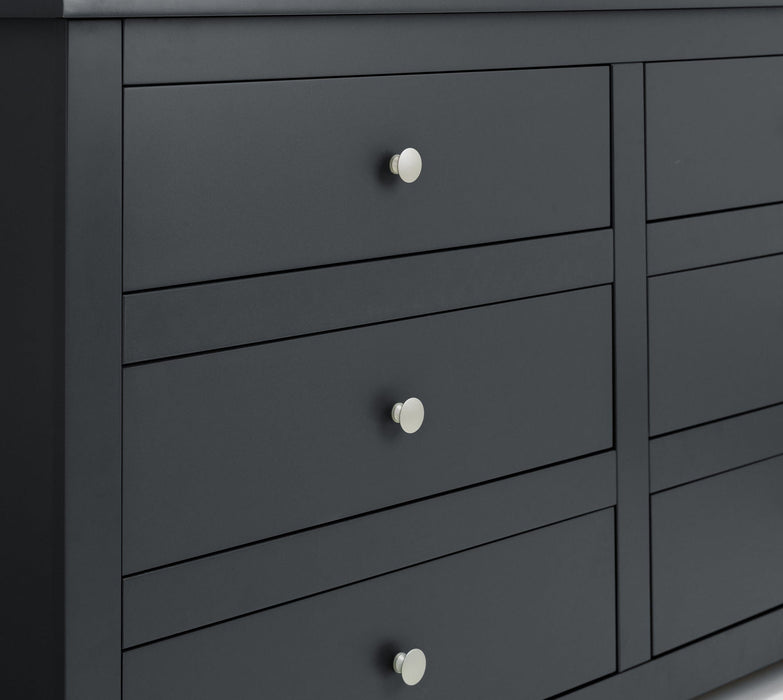 Radley 6 Drawer Chest - Anthracite Chest of Drawers Julian Bowen V2 