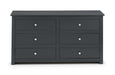 Radley 6 Drawer Chest - Anthracite Chest of Drawers Julian Bowen V2 