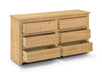 Radley 6 Drawer Chest - Waxed Pine Chest of Drawers Julian Bowen V2 