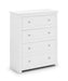 Radley 4 Drawer Chest - White Chest of Drawers Julian Bowen V2 