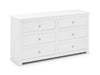 Radley 6 Drawer Chest - White Chest of Drawers Julian Bowen V2 