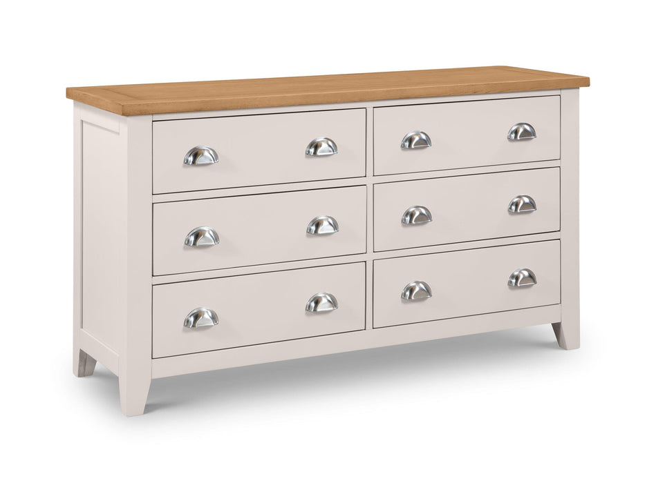 Richmond 6 Drawer Wide Chest Chest of Drawers Julian Bowen V2 